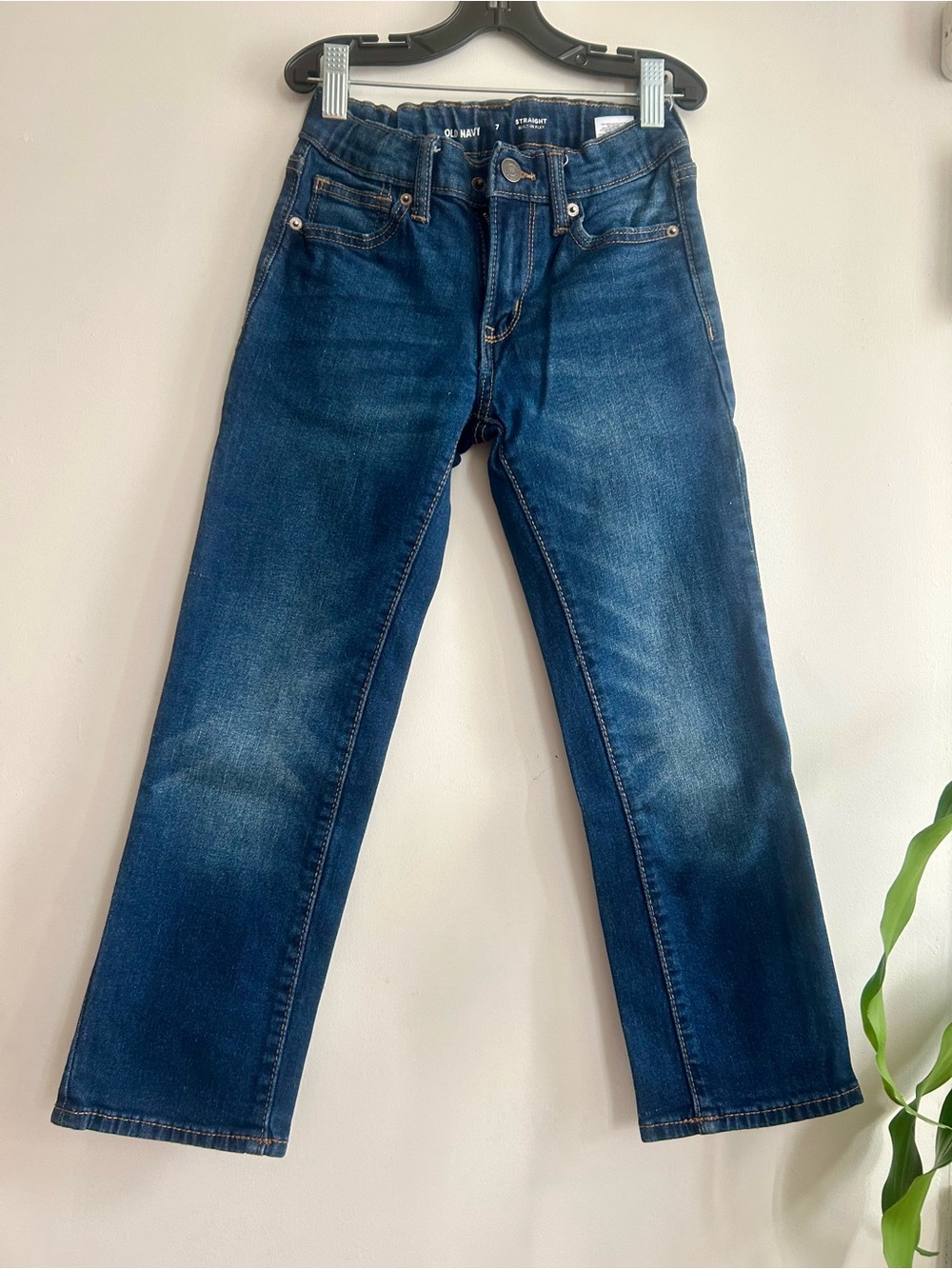 Old Navy Men's Dark Blue Straight Jeans